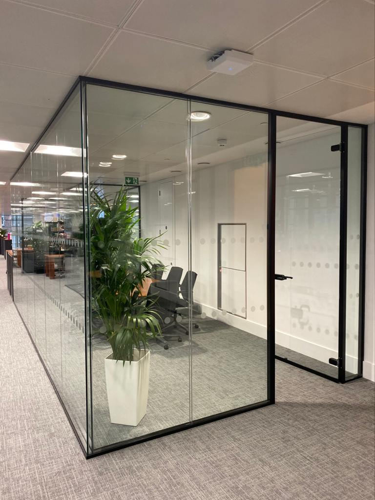 Frameless Double Glazed Glass Wall Partitions