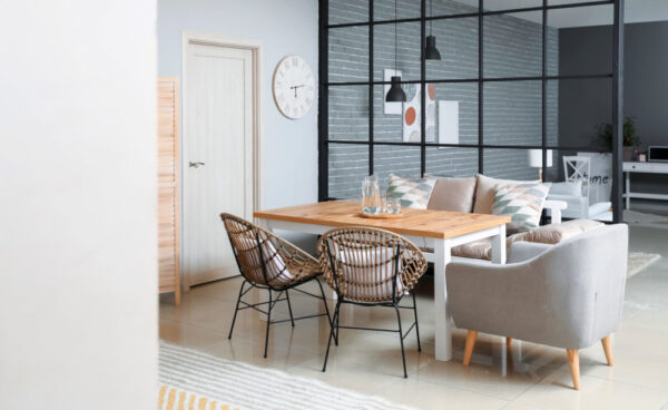 A closer look at Isolated Glass Partitions For Living Room