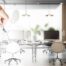 glass partitions in home and office workplace design